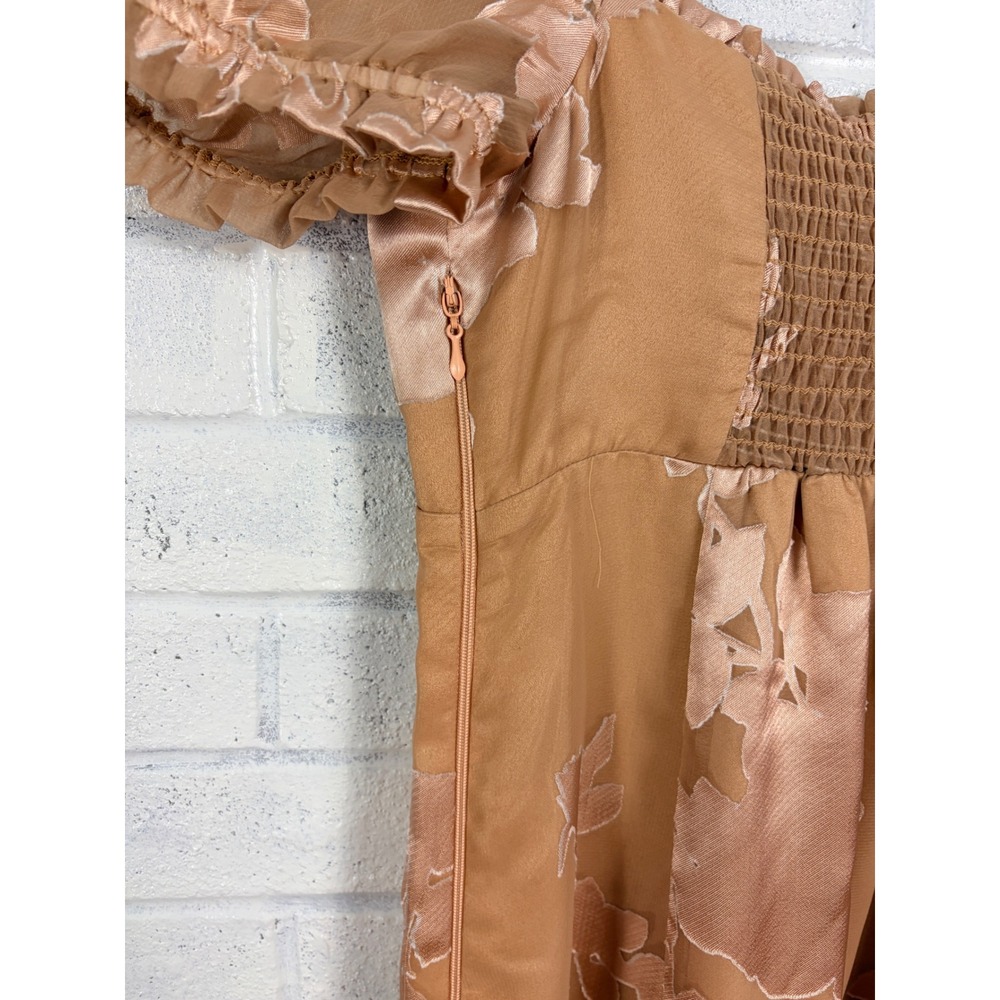 Show Me Your Mumu Brittany Maxi Dress Womens S Peach Floral Otherwise Engaged - Picture 10 of 16